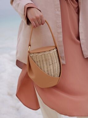 Polene Yke Woven Basket Bag